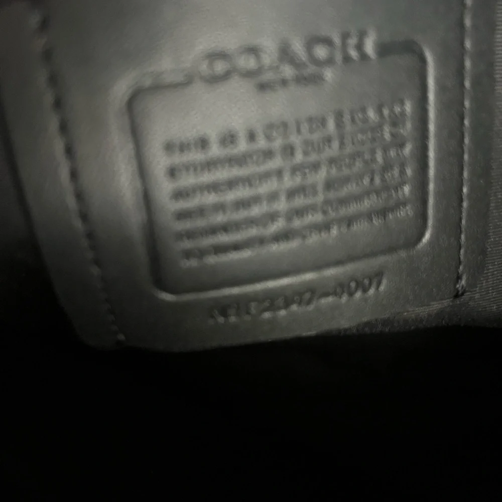 Coach Black Leather Men's Bag